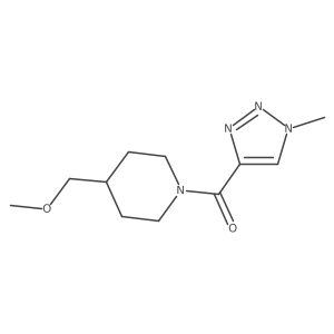 4-(methoxymethyl)-1-(1-methyl-1H-1,2,3-triazole-4-carbonyl)piperidine结构式