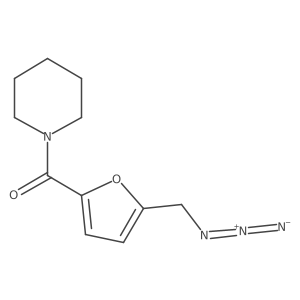 1-[5-(Azidomethyl)furan-2-carbonyl]piperidine结构式