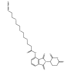 Pomalidomide-CO-PEG3-C2-azide Structure