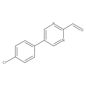 5-(4-Chlorophenyl)pyrimidine-2-carbaldehyde Structure
