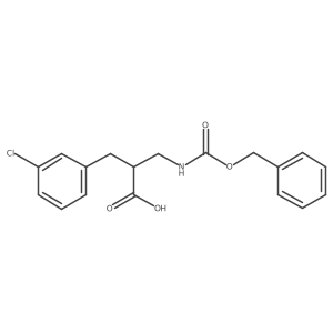 3-{[(Benzyloxy)carbonyl]amino}-2-[(3-chlorophenyl)methyl]propanoic acid结构式