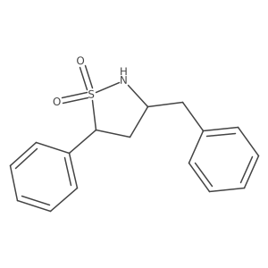 3-Benzyl-5-phenyl-1,2-thiazolidine 1,1-dioxide结构式