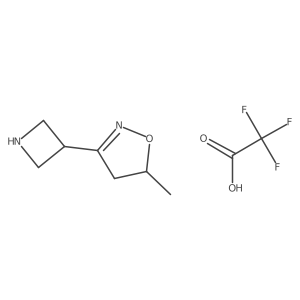 3-(Azetidin-3-yl)-5-methyl-4,5-dihydro-1,2-oxazole;2,2,2-trifluoroacetic acid Structure