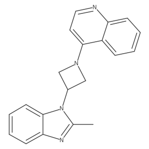 4-[3-(2-methyl-1H-1,3-benzodiazol-1-yl)azetidin-1-yl]quinoline结构式