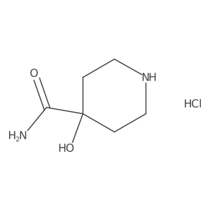 4-Hydroxypiperidine-4-carboxamide hydrochloride结构式