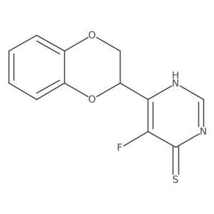 6-(2,3-Dihydro-1,4-benzodioxin-2-yl)-5-fluoropyrimidine-4-thiol Structure
