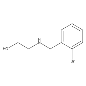2-{[(2-Bromophenyl)methyl]amino}ethan-1-ol Structure