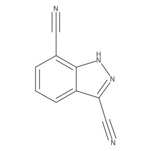 1H-indazole-3,7-dicarbonitrile结构式