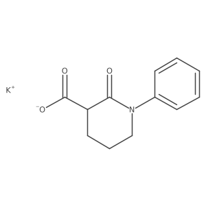 Potassium 2-oxo-1-phenylpiperidine-3-carboxylate结构式