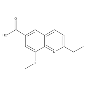 2-ethyl-8-methoxy-6-Quinolinecarboxylic acid Structure