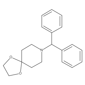 8-(Diphenylmethyl)-1,4-dioxa-8-azaspiro[4.5]decane结构式