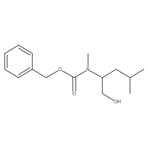 benzyl N-[(2S)-1-hydroxy-4-methylpentan-2-yl]-N-methylcarbamate Structure