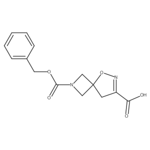 2-[(Benzyloxy)carbonyl]-5-oxa-2,6-diazaspiro[3.4]oct-6-ene-7-carboxylic acid结构式