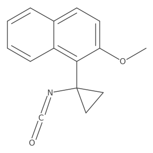 1-(1-Isocyanatocyclopropyl)-2-methoxynaphthalene Structure