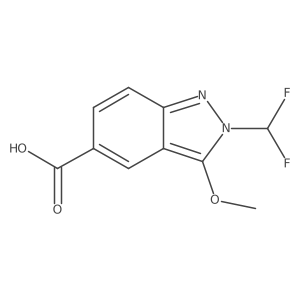 2-(difluoromethyl)-3-methoxy-2H-indazole-5-carboxylic acid Structure
