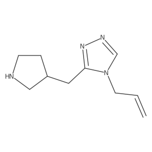 4-(prop-2-en-1-yl)-3-[(pyrrolidin-3-yl)methyl]-4H-1,2,4-triazole Structure