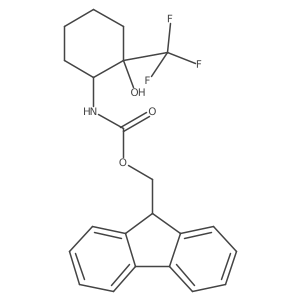 (9H-fluoren-9-yl)methyl N-[2-hydroxy-2-(trifluoromethyl)cyclohexyl]carbamate Structure