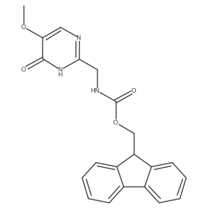 (9H-fluoren-9-yl)methyl N-[(4-hydroxy-5-methoxypyrimidin-2-yl)methyl]carbamate Structure