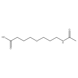 4-(3-Acetamidopropoxy)butanoic acid结构式