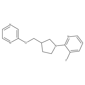 2-{[1-(3-Fluoropyridin-2-yl)pyrrolidin-3-yl]methoxy}pyrazine结构式