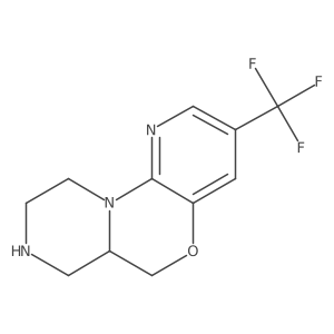 (S)-3-(Trifluoromethyl)-6,6A,7,8,9,10-hexahydropyrazino[1,2-D]pyrido[3,2-B][1,4]oxazine Structure