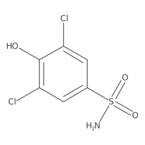 3,5-Dichloro-4-hydroxybenzene-1-sulfonamide结构式