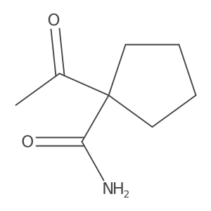 Cyclopentanecarboxamide, 1-acetyl-结构式