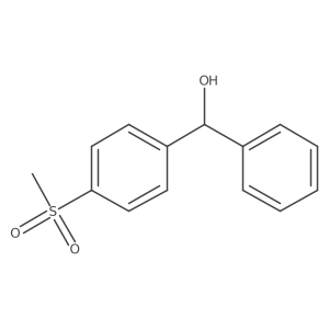 4-(Methylsulfonyl)-I+/--phenylbenzenemethanol Structure