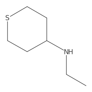 N-ethyltetrahydro-2H-thiopyran-4-amine结构式