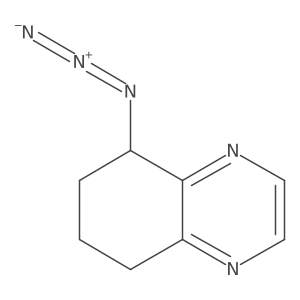 5-Azido-5,6,7,8-tetrahydroquinoxaline结构式