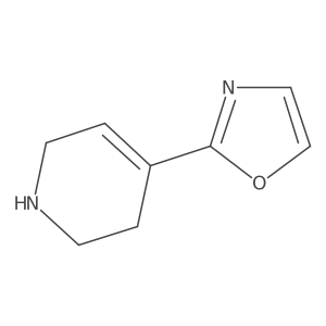 2-(1,2,3,6-Tetrahydropyridin-4-yl)-1,3-oxazole Structure