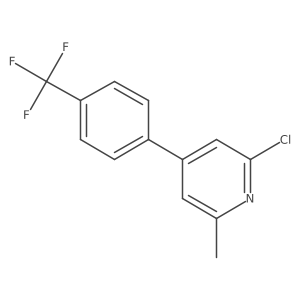 2-Chloro-6-methyl-4-(4-(trifluoromethyl)phenyl)pyridine Structure