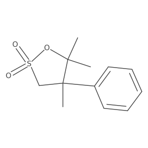 4,5,5-Trimethyl-4-phenyloxathiolane 2,2-dioxide Structure