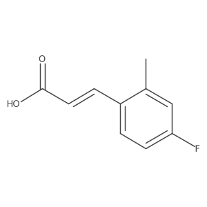 4-Fluoro-2-methylcinnamic acid Structure
