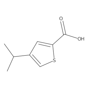 4-Isopropylthiophene-2-carboxylic acid结构式