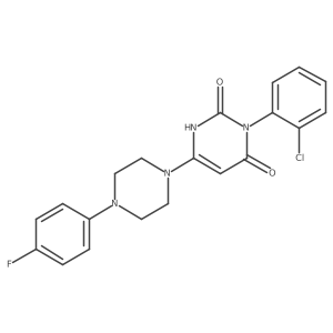 3-(2-chlorophenyl)-6-(4-(4-fluorophenyl)piperazin-1-yl)pyrimidine-2,4(1H,3H)-dione Structure