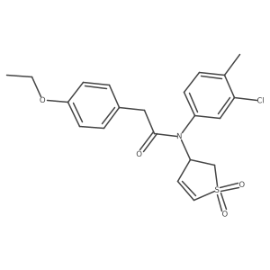 N-(3-chloro-4-methylphenyl)-N-(1,1-dioxido-2,3-dihydrothiophen-3-yl)-2-(4-ethoxyphenyl)acetamide Structure