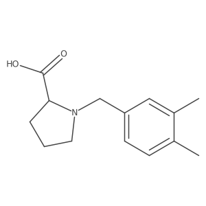 1-[(3,4-Dimethylphenyl)methyl]-L-proline结构式