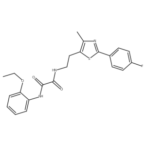 N1-(2-ethoxyphenyl)-N2-(2-(2-(4-fluorophenyl)-4-methylthiazol-5-yl)ethyl)oxalamide Structure