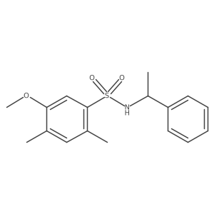 [(5-Methoxy-2,4-dimethylphenyl)sulfonyl](phenylethyl)amine结构式