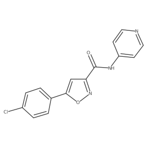 5-(4-chlorophenyl)-N-(pyridin-4-yl)-1,2-oxazole-3-carboxamide结构式