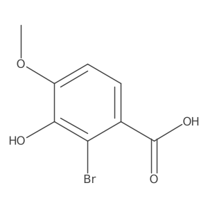 2-Bromo-3-hydroxy-4-methoxybenzoic acid Structure