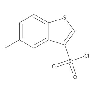 5-Methylbenzo[b]thiophene-3-sulfonyl chloride结构式