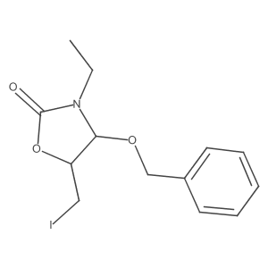 (4S,5S)-4-(Benzyloxy)-3-ethyl-5-(iodomethyl)-1,3-oxazolidin-2-one Structure