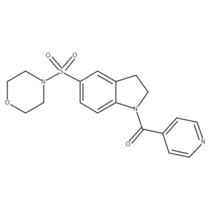 5-(Morpholin-4-ylsulfonyl)indolinyl 4-pyridyl ketone Structure