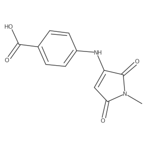 4-[(1-methyl-2,5-dioxo-2,5-dihydro-1H-pyrrol-3-yl)amino]benzoic acid Structure