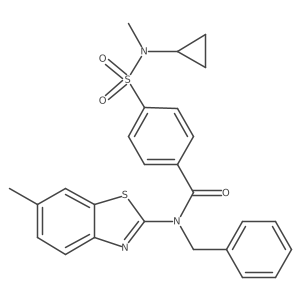 N-benzyl-4-(N-cyclopropyl-N-methylsulfamoyl)-N-(6-methylbenzo[d]thiazol-2-yl)benzamide Structure