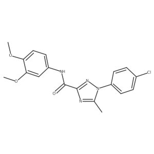 1-(4-chlorophenyl)-N-(3,4-dimethoxyphenyl)-5-methyl-1H-1,2,4-triazole-3-carboxamide Structure