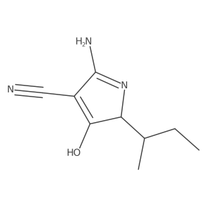 2-amino-5-sec-butyl-4-oxo-4,5-dihydro-1H-pyrrole-3-carbonitrile Structure