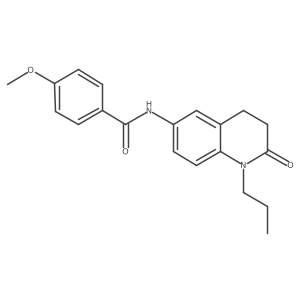 4-methoxy-N-(2-oxo-1-propyl-1,2,3,4-tetrahydroquinolin-6-yl)benzamide Structure